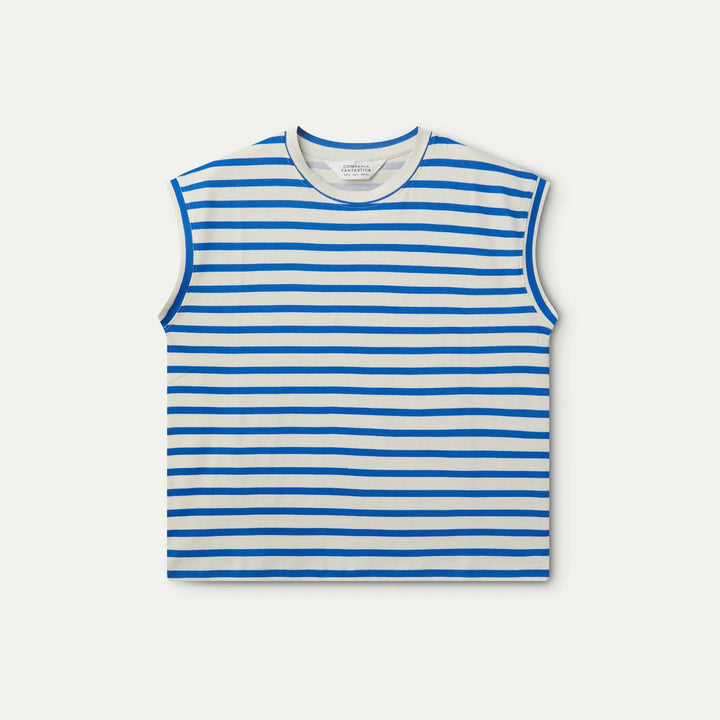 CAMISETA - Compañía Fantástica, Estampado de rayas azules
