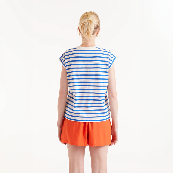 CAMISETA - Compañía Fantástica, Estampado de rayas azules