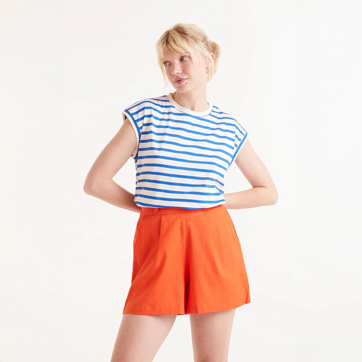 CAMISETA - Compañía Fantástica, Estampado de rayas azules