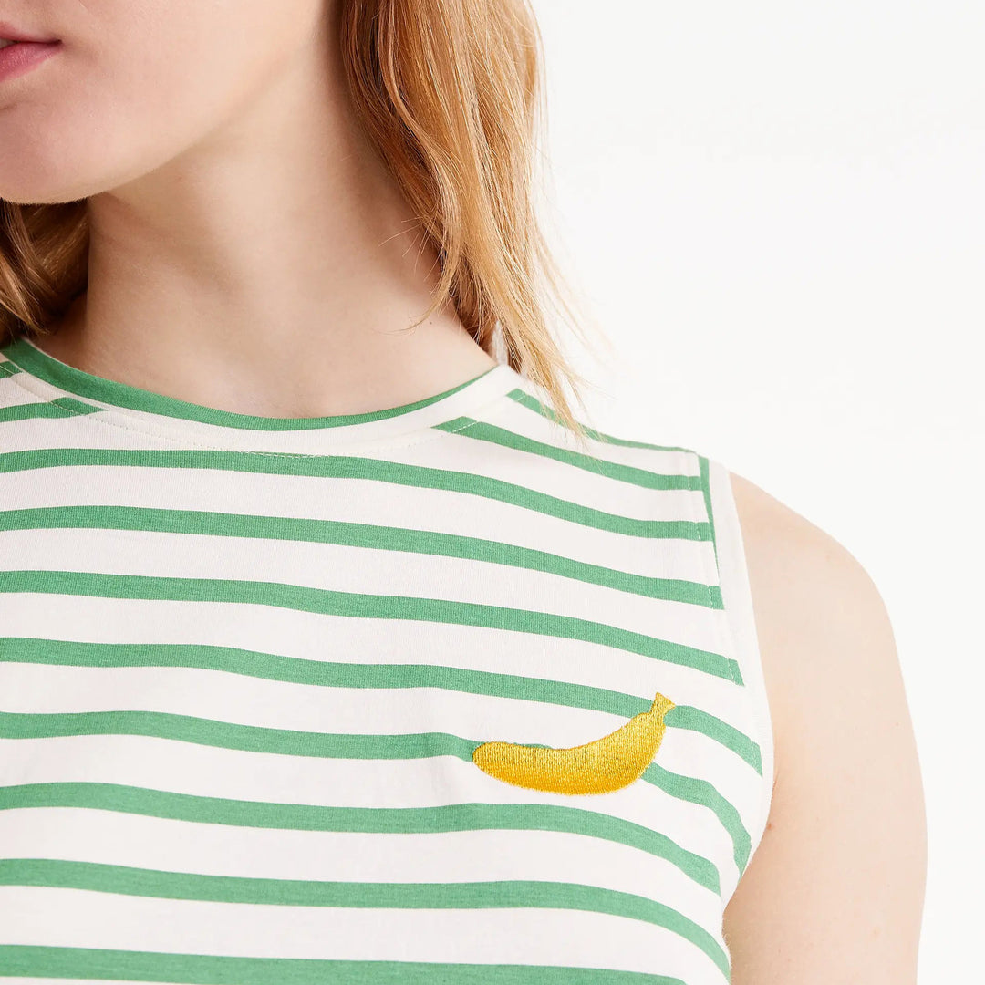 CAMISETA - Compañía Fantástica, Estampado de rayas verdes
