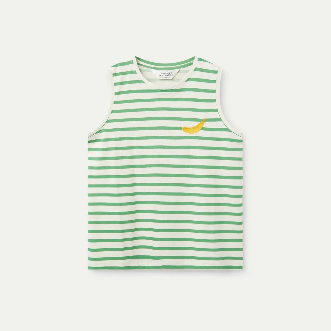 CAMISETA - Compañía Fantástica, Estampado de rayas verdes