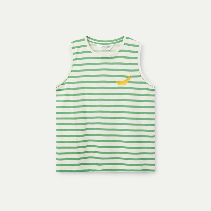 CAMISETA - Compañía Fantástica, Estampado de rayas verdes