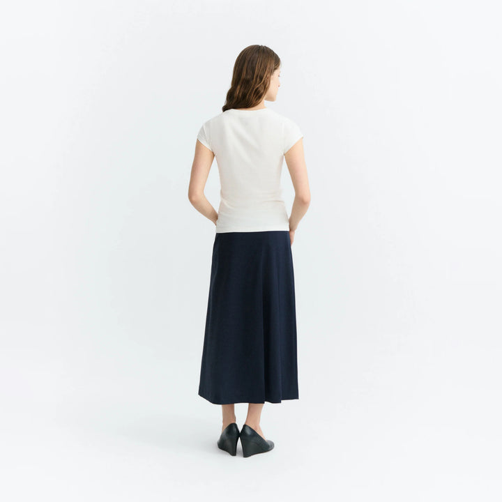 T-SHIRT - Thinking Mu, Hand embroidered bird Volta