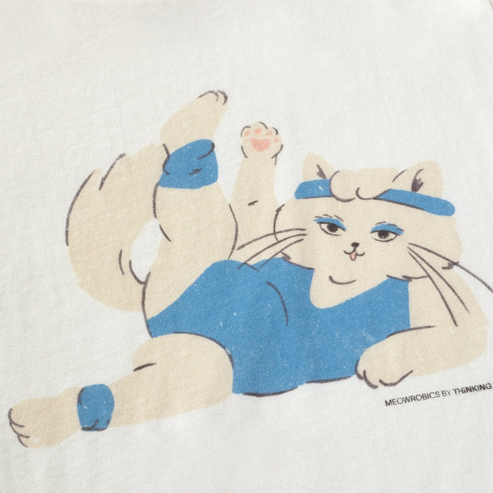 T-SHIRT - Thinking Mu, Hand embroidered bird Volta