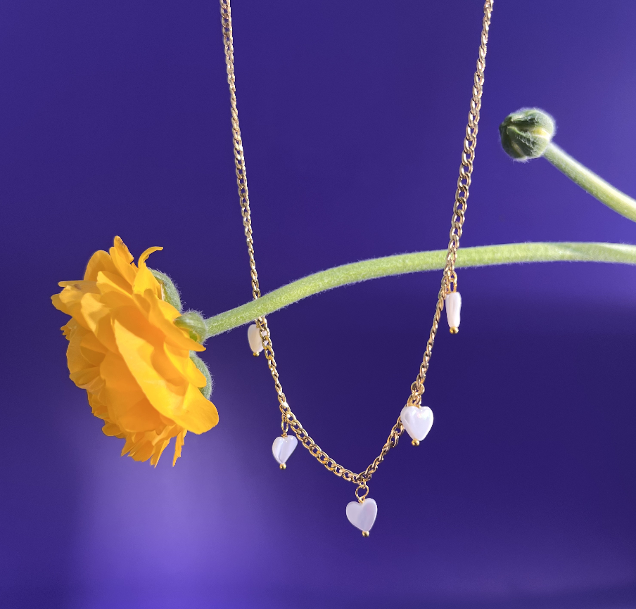 COLLANA - Terami, Ghirlanda cuori oro