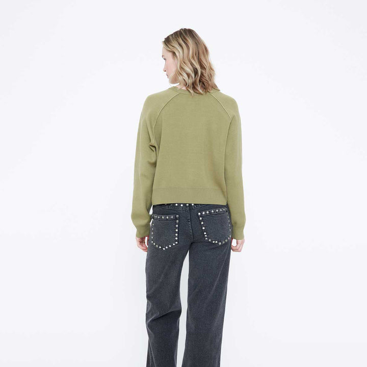 CARDIGAN - Wild Pony, Lavorazione a traforo bianco con perle