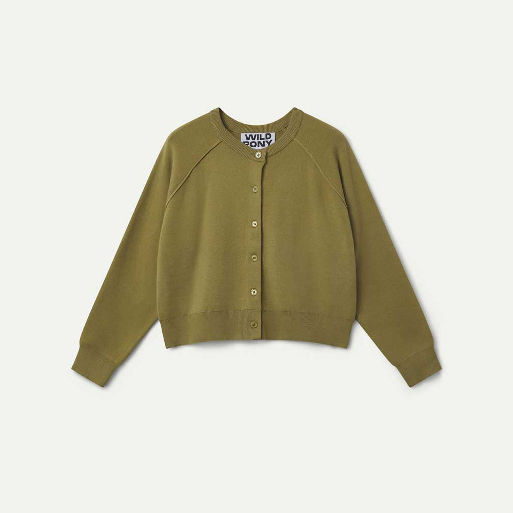 CARDIGAN - Wild Pony, Lavorazione a traforo bianco con perle