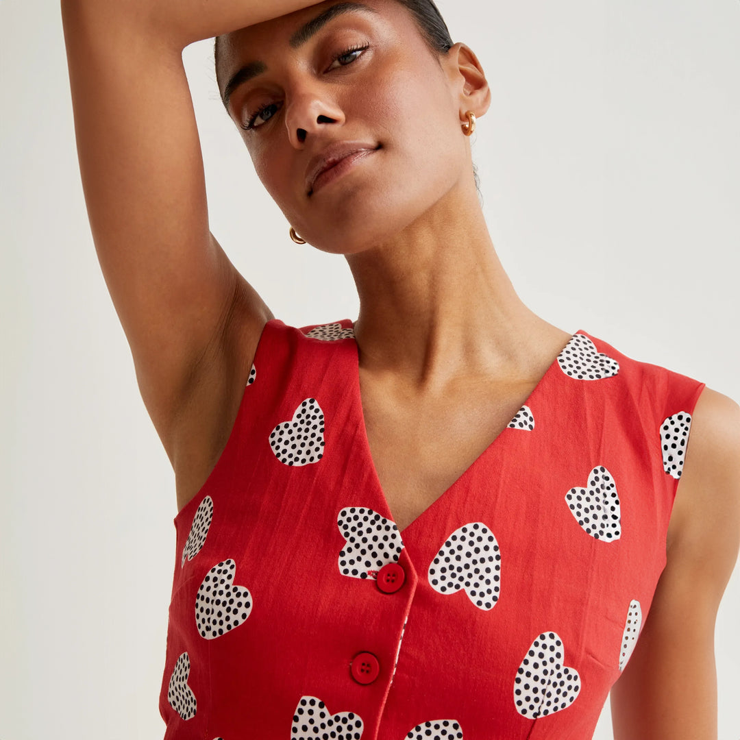 CHALECO - Compañía Fantástica, Estampado Harmony Red