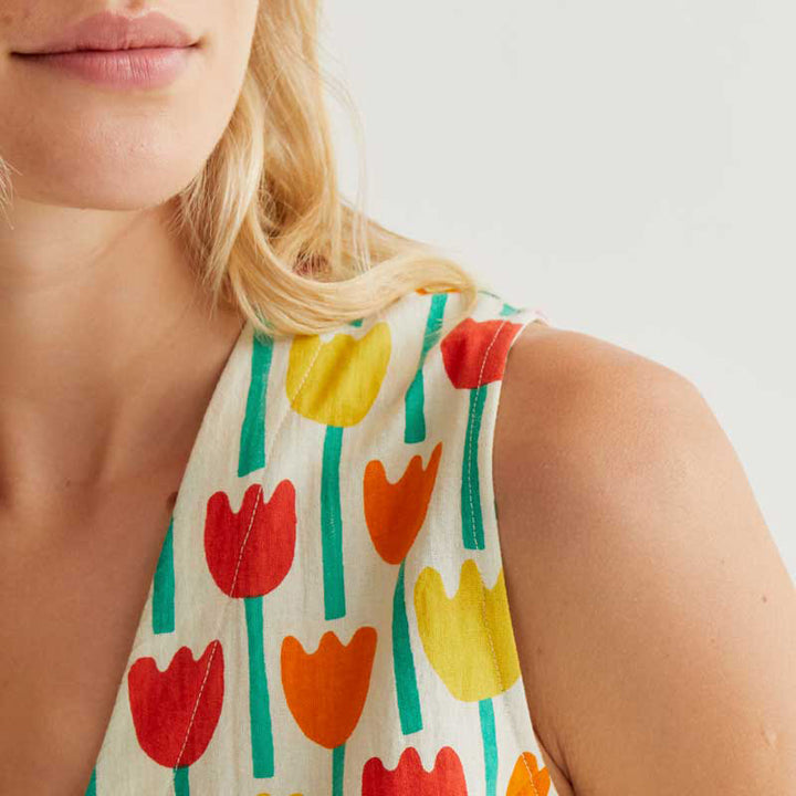 CHALECO - Compañía Fantástica, Estampado Tulipan