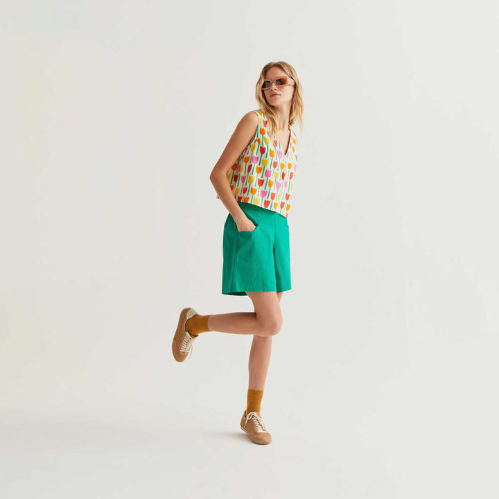 CHALECO - Compañía Fantástica, Estampado Tulipan