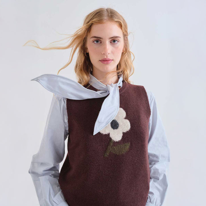 CHALECO - Compañía Fantástica, Punto con estampado Big Flower