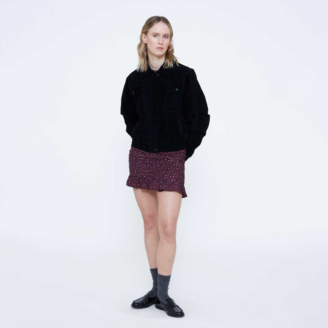 CHAQUETA - Wild Pony, Ante negra con bolsillos