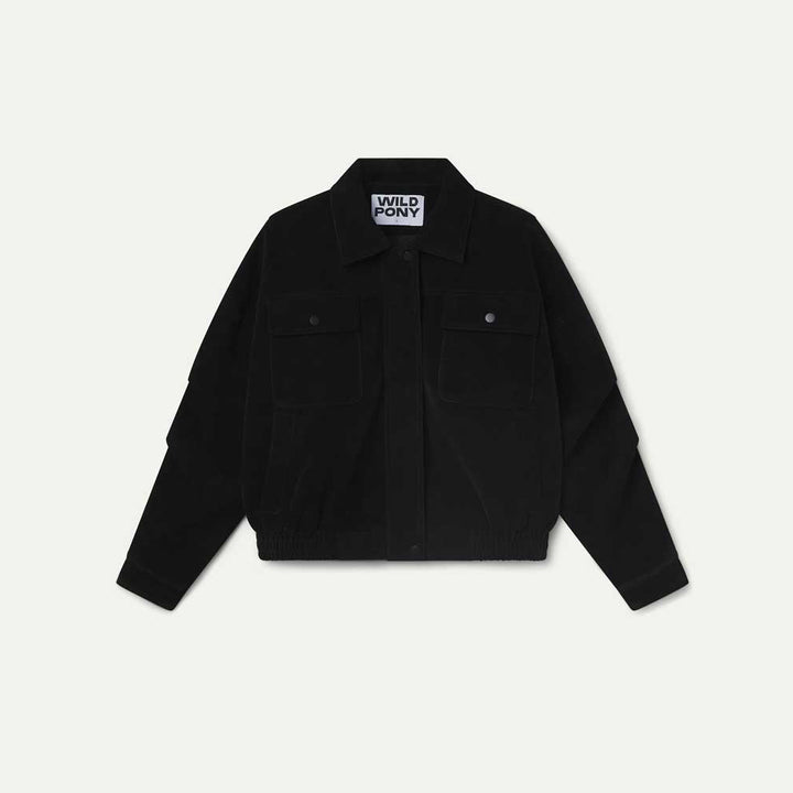 CHAQUETA - Wild Pony, Ante negra con bolsillos