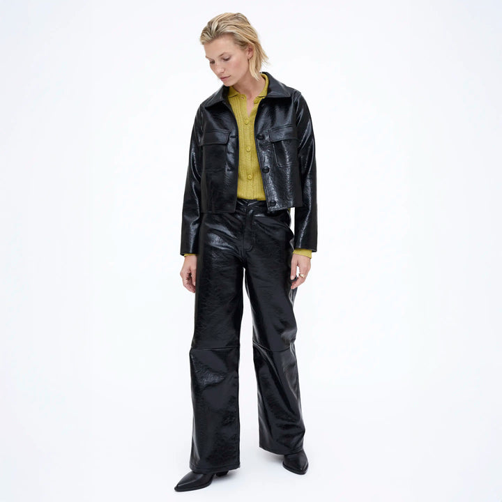 CHAQUETA - Wild Pony,  Cuero sintético negro.