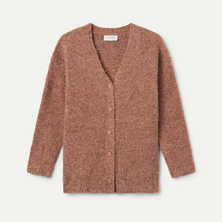 CHAQUETA - Compañía Fantástica, Larga con textura camel