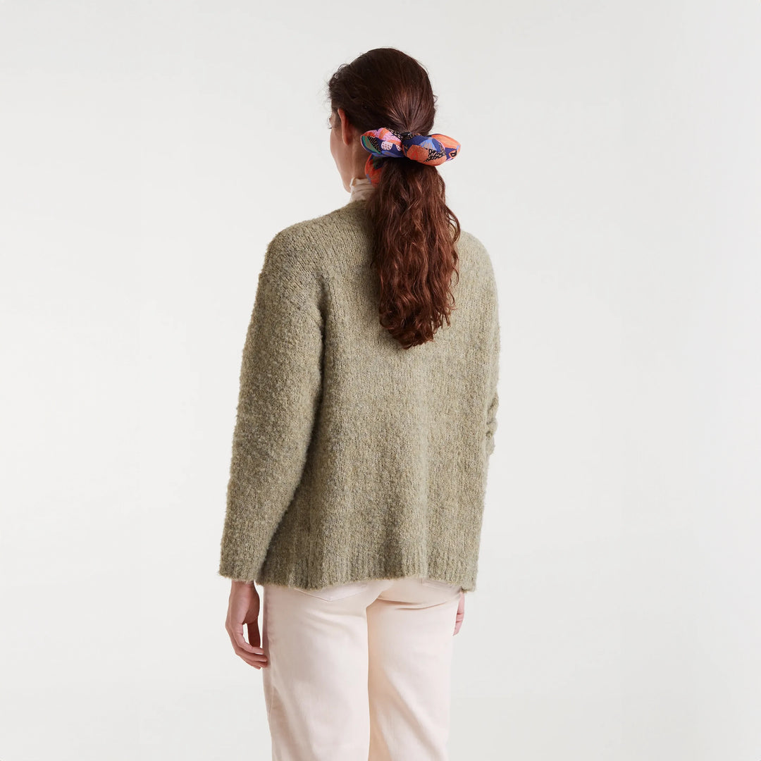 CHAQUETA - Compañía Fantástica, Larga con textura verde