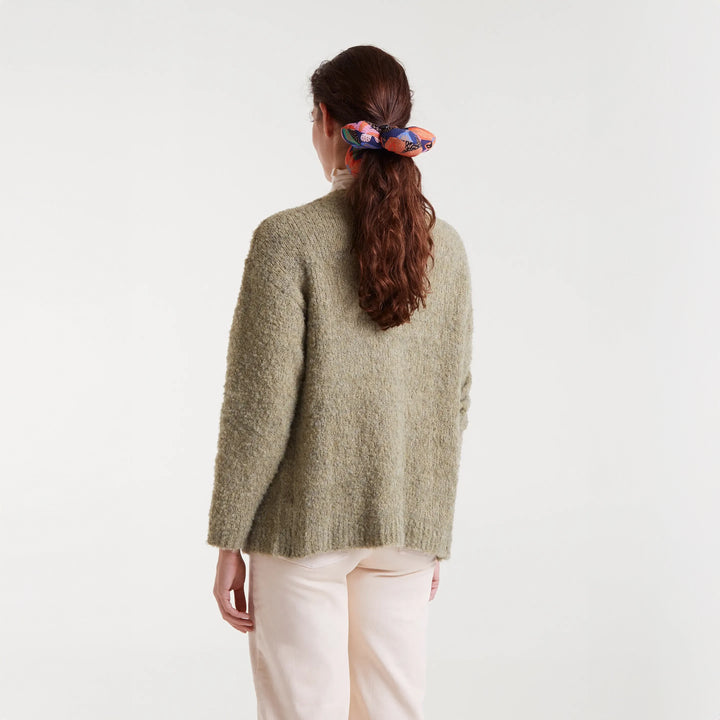 CHAQUETA - Compañía Fantástica, Larga con textura verde