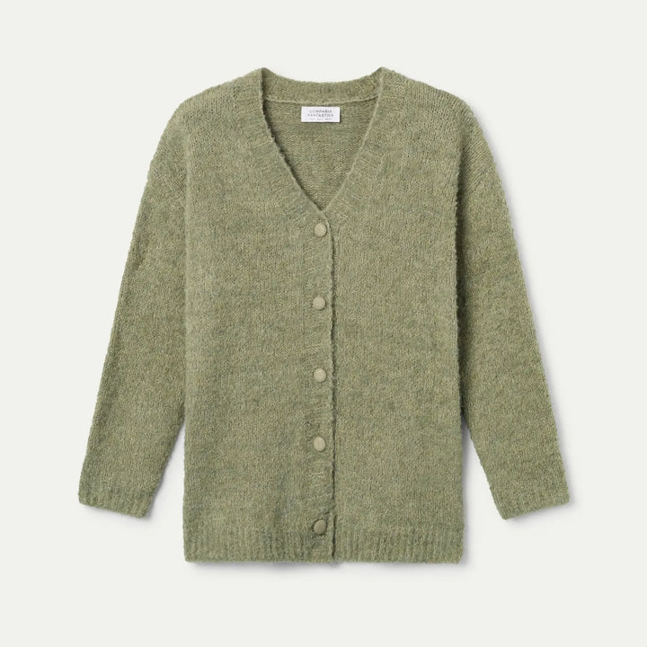 CHAQUETA - Compañía Fantástica, Larga con textura verde
