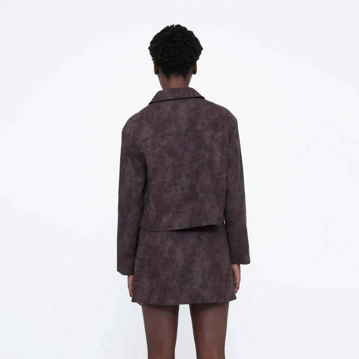CHAQUETA - Wild Pony, Piel efecto cocodrilo marrón