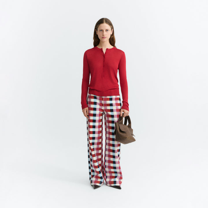 PANTALONI - Thinking Mu, gamba larga a righe blu totenham Hedda