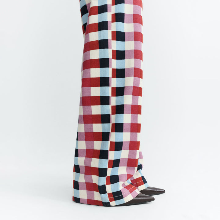 PANTALONI - Thinking Mu, gamba larga a righe blu totenham Hedda