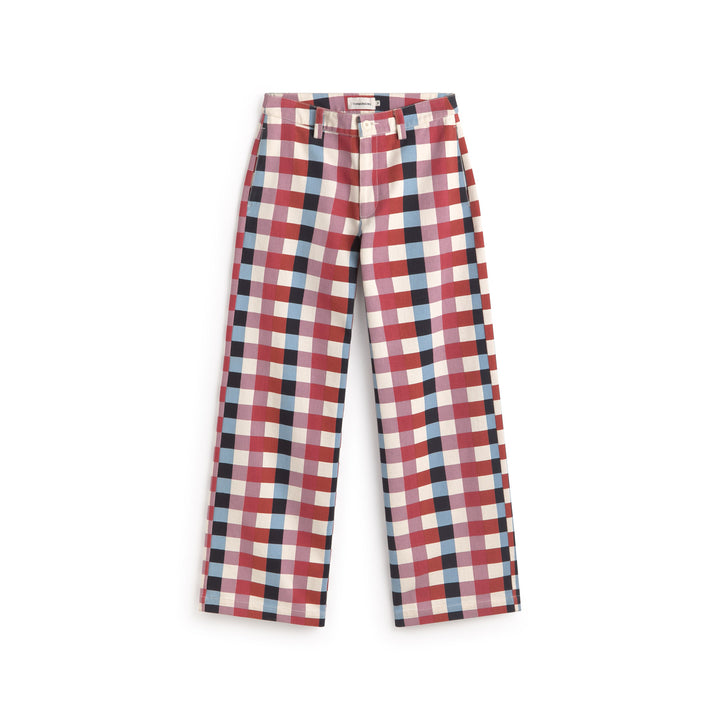 PANTALONI - Thinking Mu, gamba larga a righe blu totenham Hedda