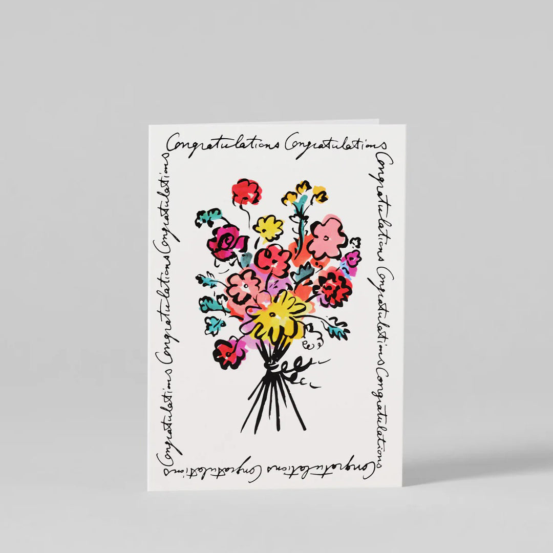 TARJETA FELICITACIÓN - Wrap Magazine, Congratulations Bouquet