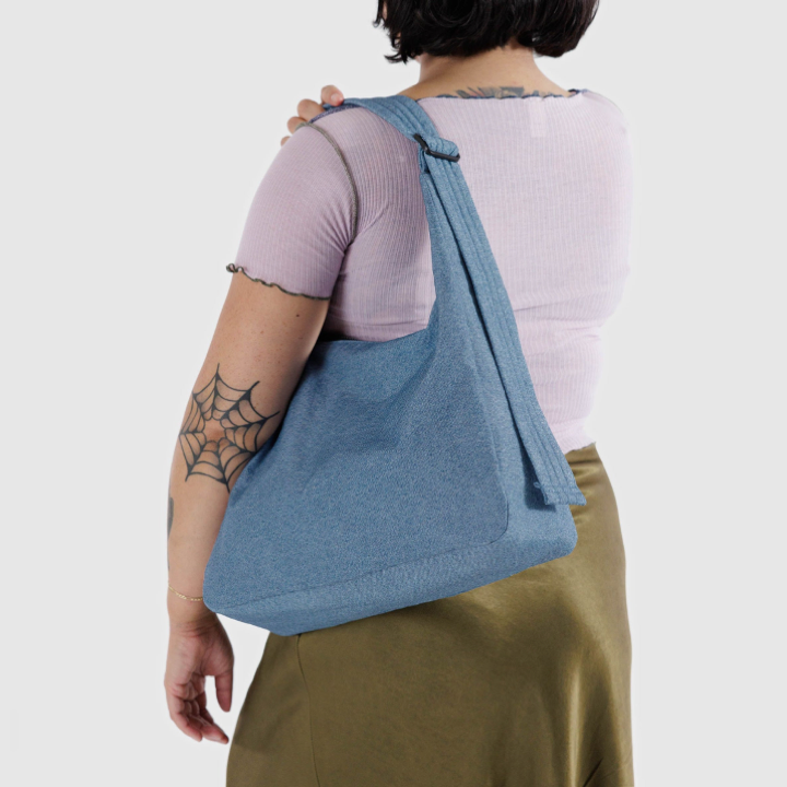 BOLSO - Baggu, Nylon Shoulder Bag Digital Denim