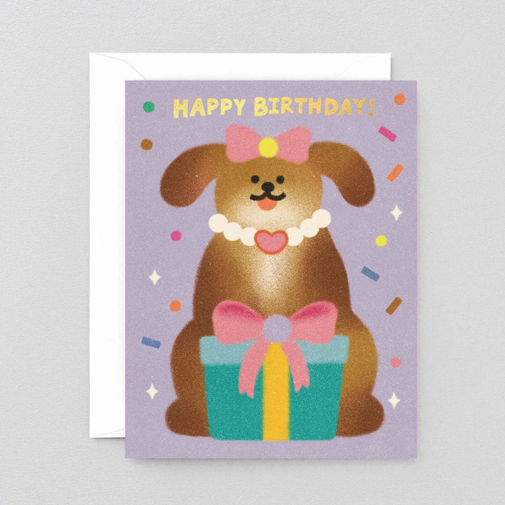 GREETING CARD - Wrap Magazine, Birthday Dog