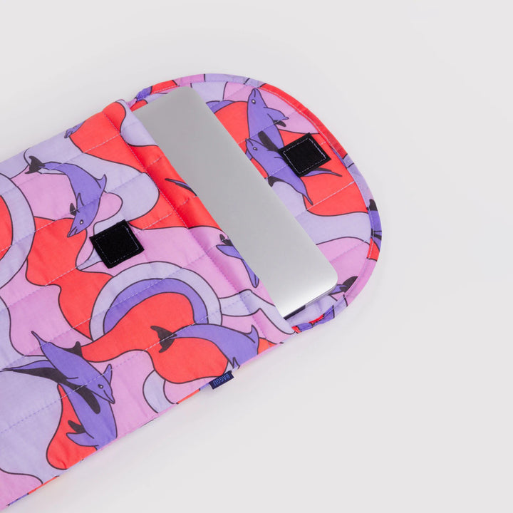 CUSTODIA PER PORTATILE 16" - Baggu, Bunnies Puffy Laptop Sleeve