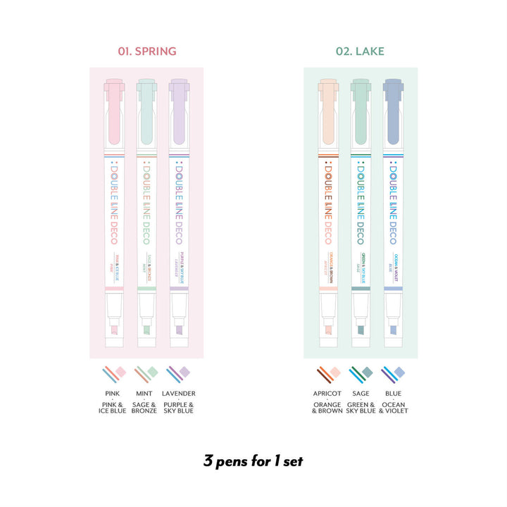 BOLÍGRAFOS - Iconic, Double Line 02 Lake