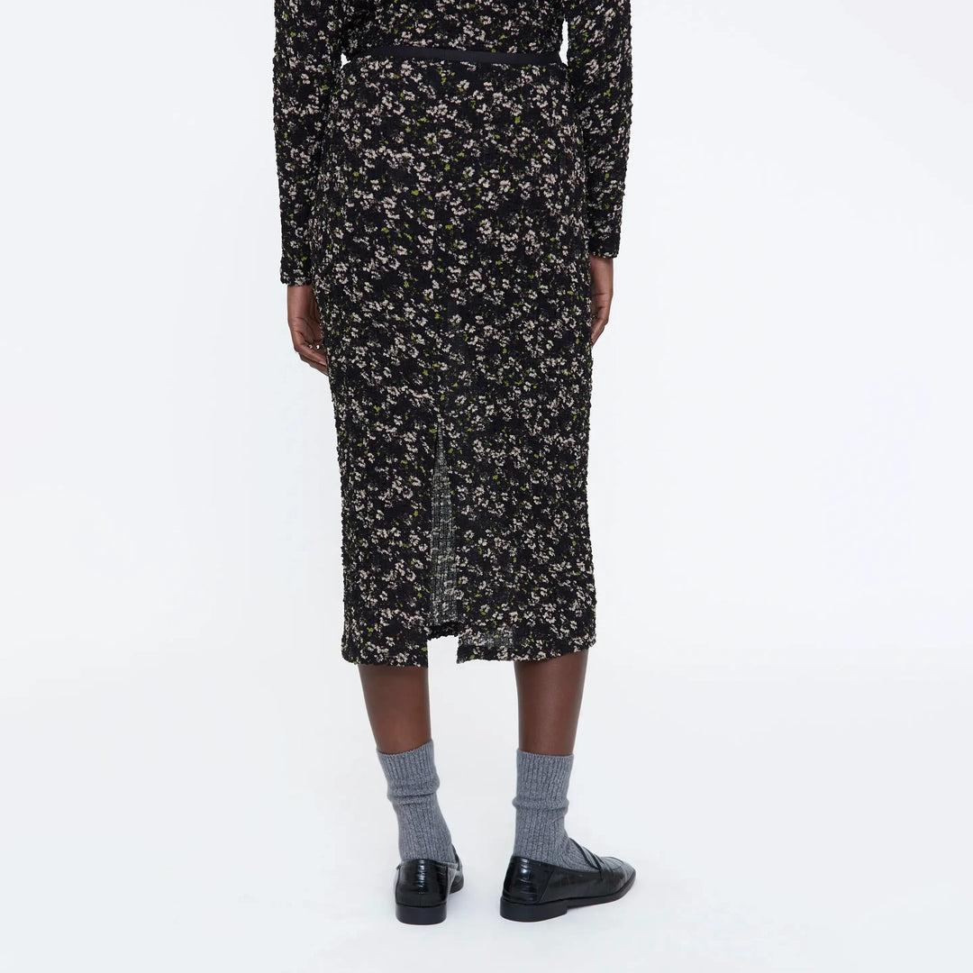 FALDA - Wild Pony, Midi con estampado de flores brillantes verdes