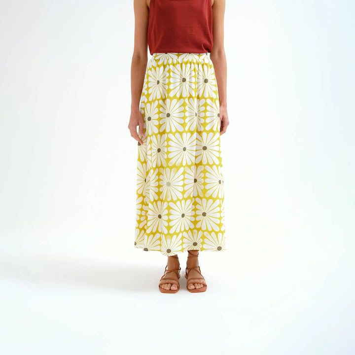 FALDA - Compañía Fantástica, Larga con estampado Olive Flower