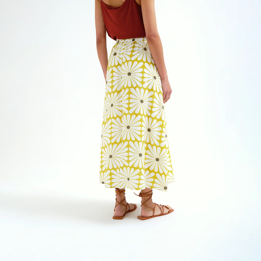 FALDA - Compañía Fantástica, Larga con estampado Olive Flower