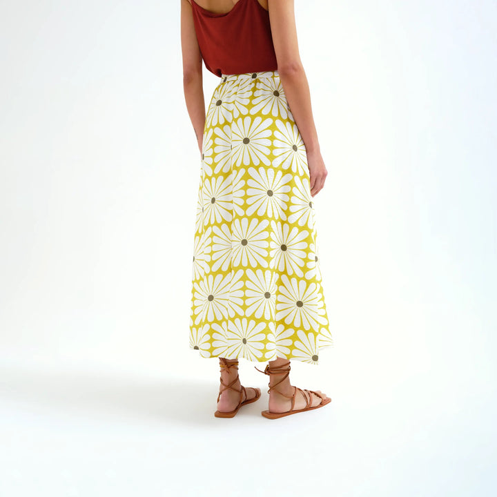 FALDA - Compañía Fantástica, Larga con estampado Olive Flower
