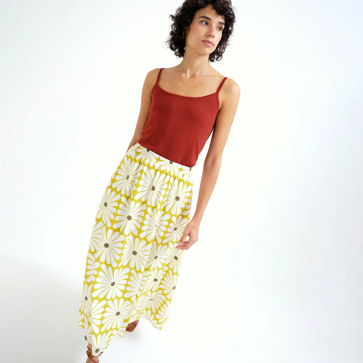 FALDA - Compañía Fantástica, Larga con estampado Olive Flower