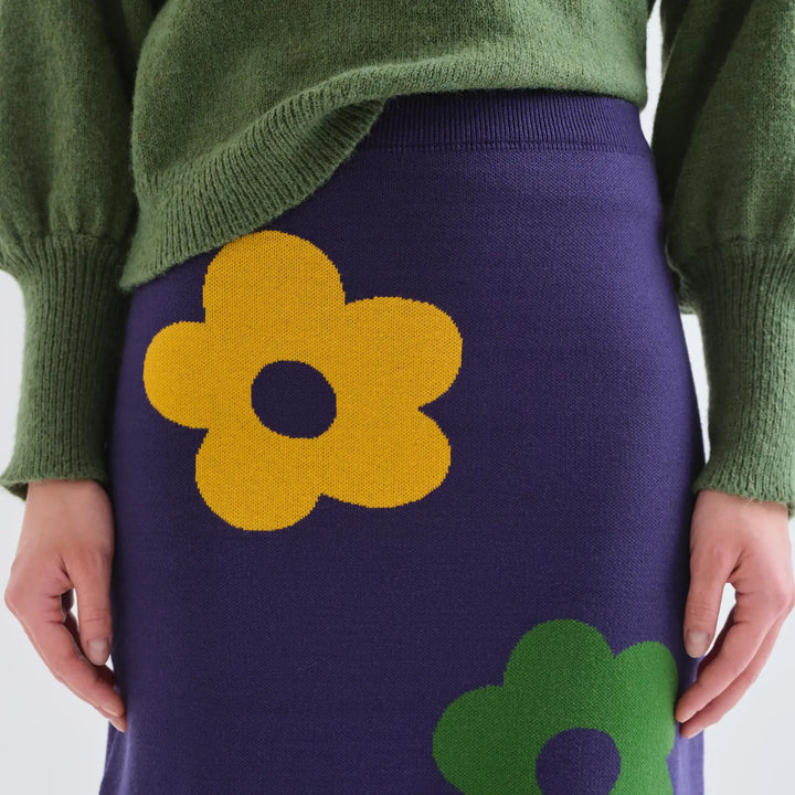 FALDA - Compañía Fantástica, Midi con estampado Euphonia