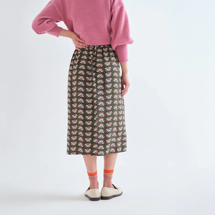 FALDA - Compañía Fantástica, Midi con estampado Geometry