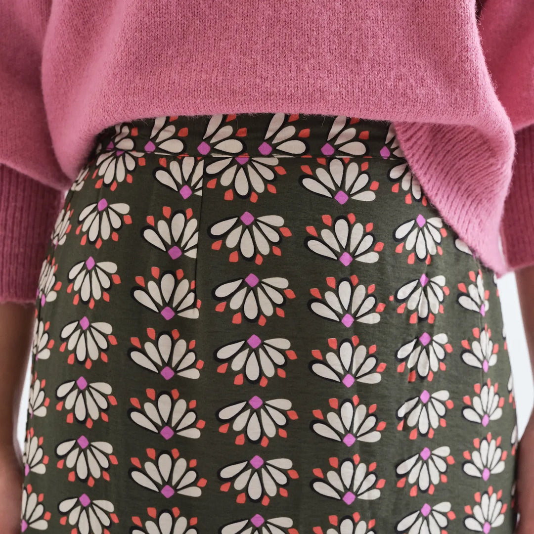 FALDA - Compañía Fantástica, Midi con estampado Geometry