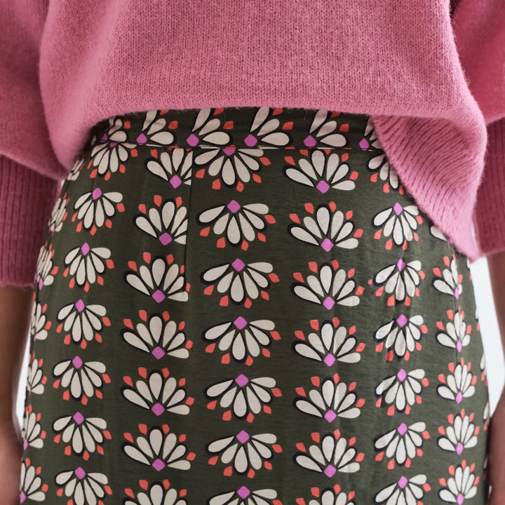 FALDA - Compañía Fantástica, Midi con estampado Geometry