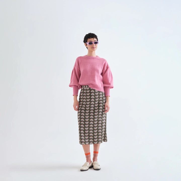 FALDA - Compañía Fantástica, Midi con estampado Geometry