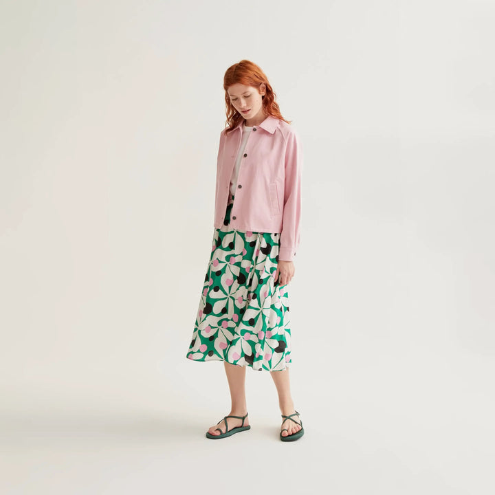 FALDA - Compañía Fantástica, Midi estampado Hosta