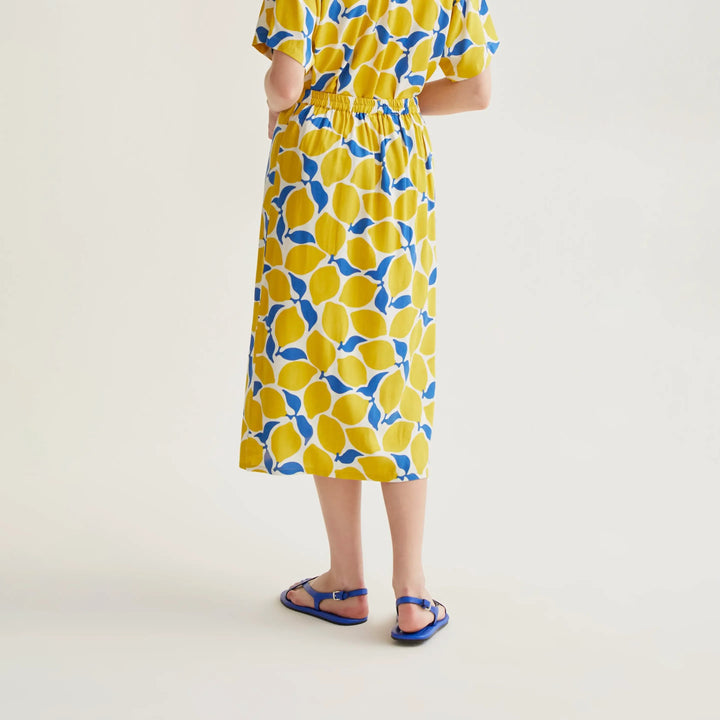 FALDA - Compañía Fantástica, Midi con estampado Limoncello