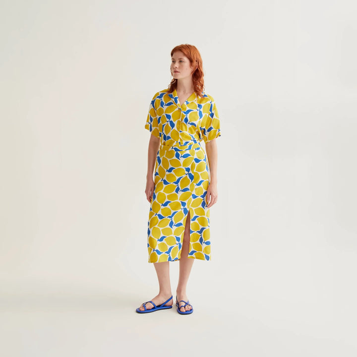FALDA - Compañía Fantástica, Midi con estampado Limoncello