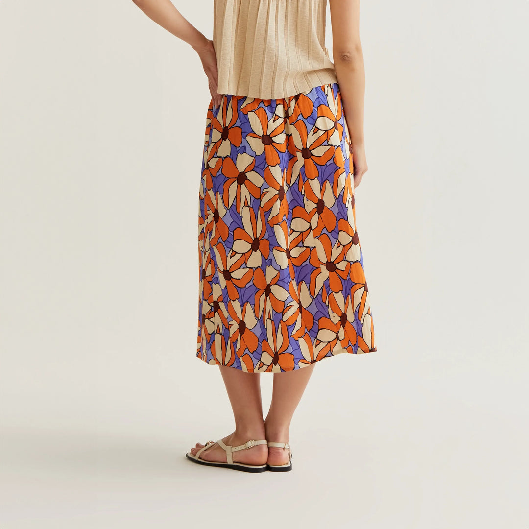FALDA - Compañía Fantástica, Midi estampado Marigold