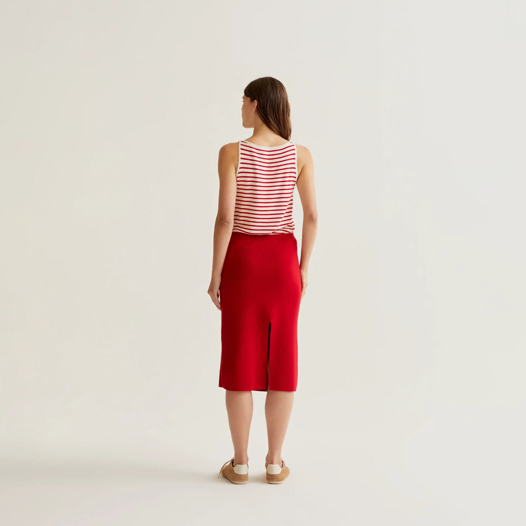 FALDA - Compañía Fantástica, Midi punto rojo