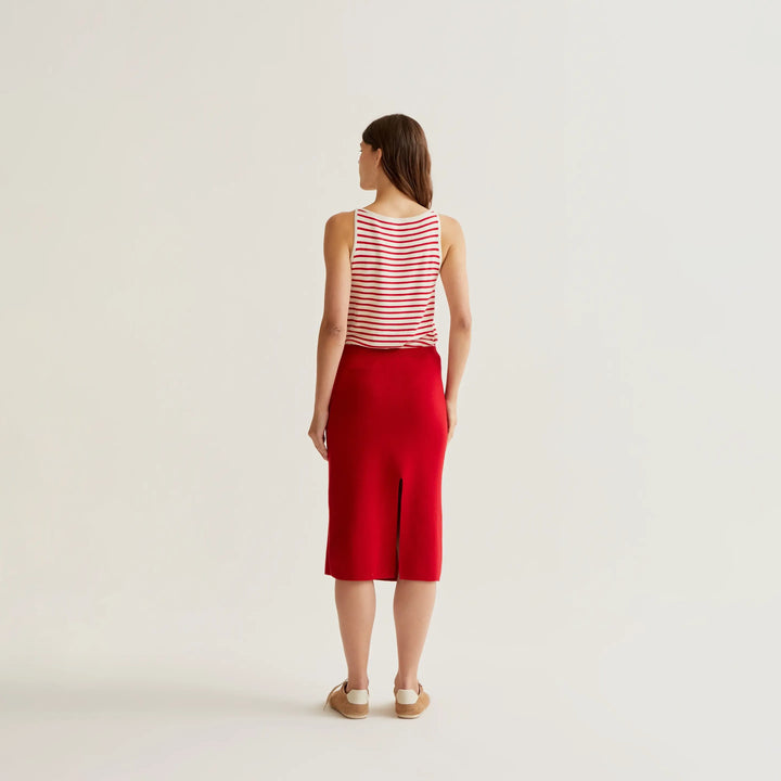 FALDA - Compañía Fantástica, Midi punto rojo