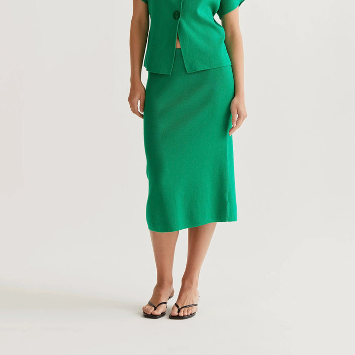 FALDA - Compañía Fantástica, Midi punto verde
