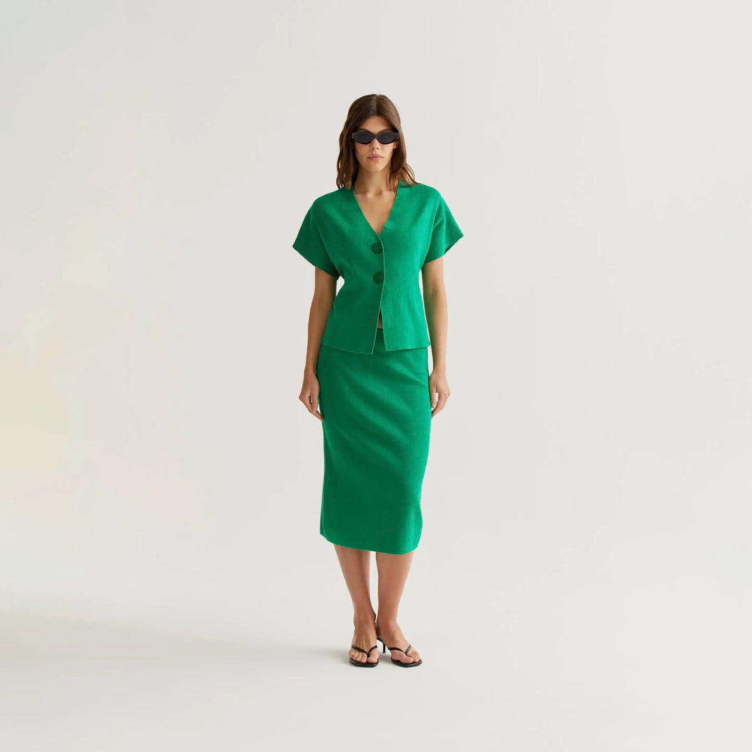 FALDA - Compañía Fantástica, Midi punto verde