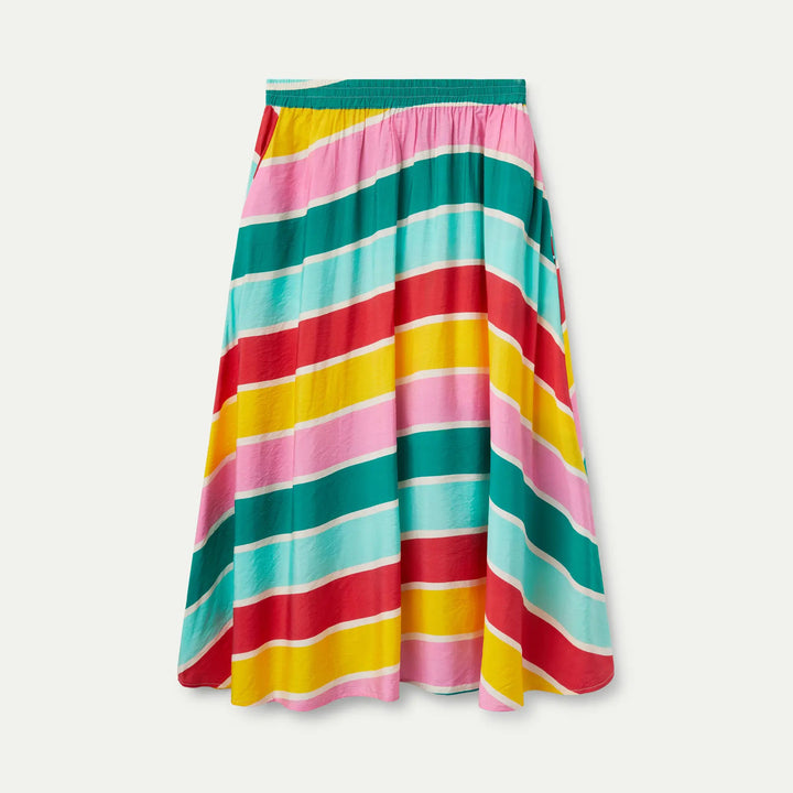 FALDA - Compañía Fantástica, Midi rayas Colour Wave